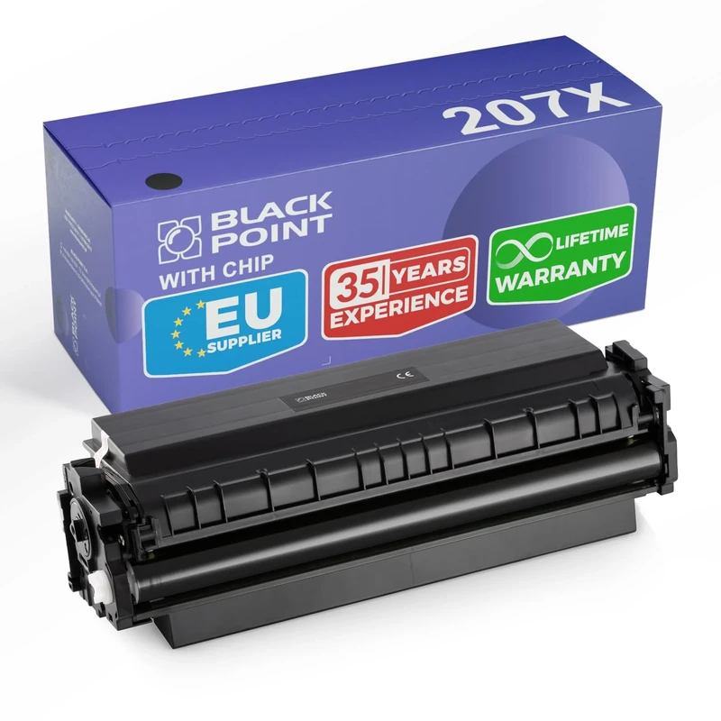 BLACK POINT [With Chip Toner Compatible with HP 207X HP 207A W2210X W2210A black for HP Color Laserjet Pro MFP M283fdw HP Color Laserjet Pro MFP M282nw MFP M283fdn HP LaserJet Pro MFP M255dw m255nw