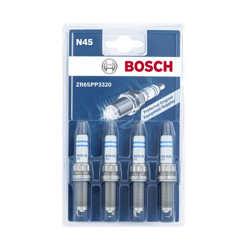 Bosch ZR6SPP3320 (N45) - Spark Plugs Double Platinum - Set of 4
