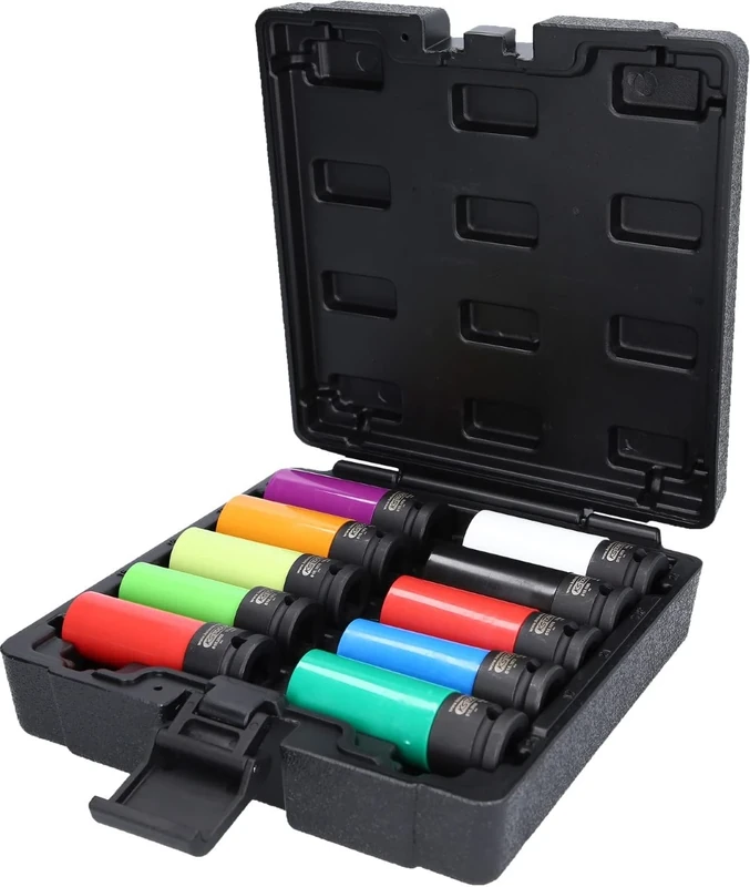 KS Tools 515.0890 1/2 Inch Special Aluminium Rims Power Socket Set, 10 Pieces - Image 1