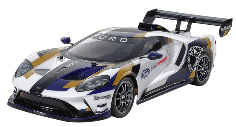 TAMIYA 1:10 RC Ford GT Mk.II 2020 (TT-02), Remote Controlled Car, RC Vehicle, Model Building, Assembly Kit, Model 58689 Multi-Coloured