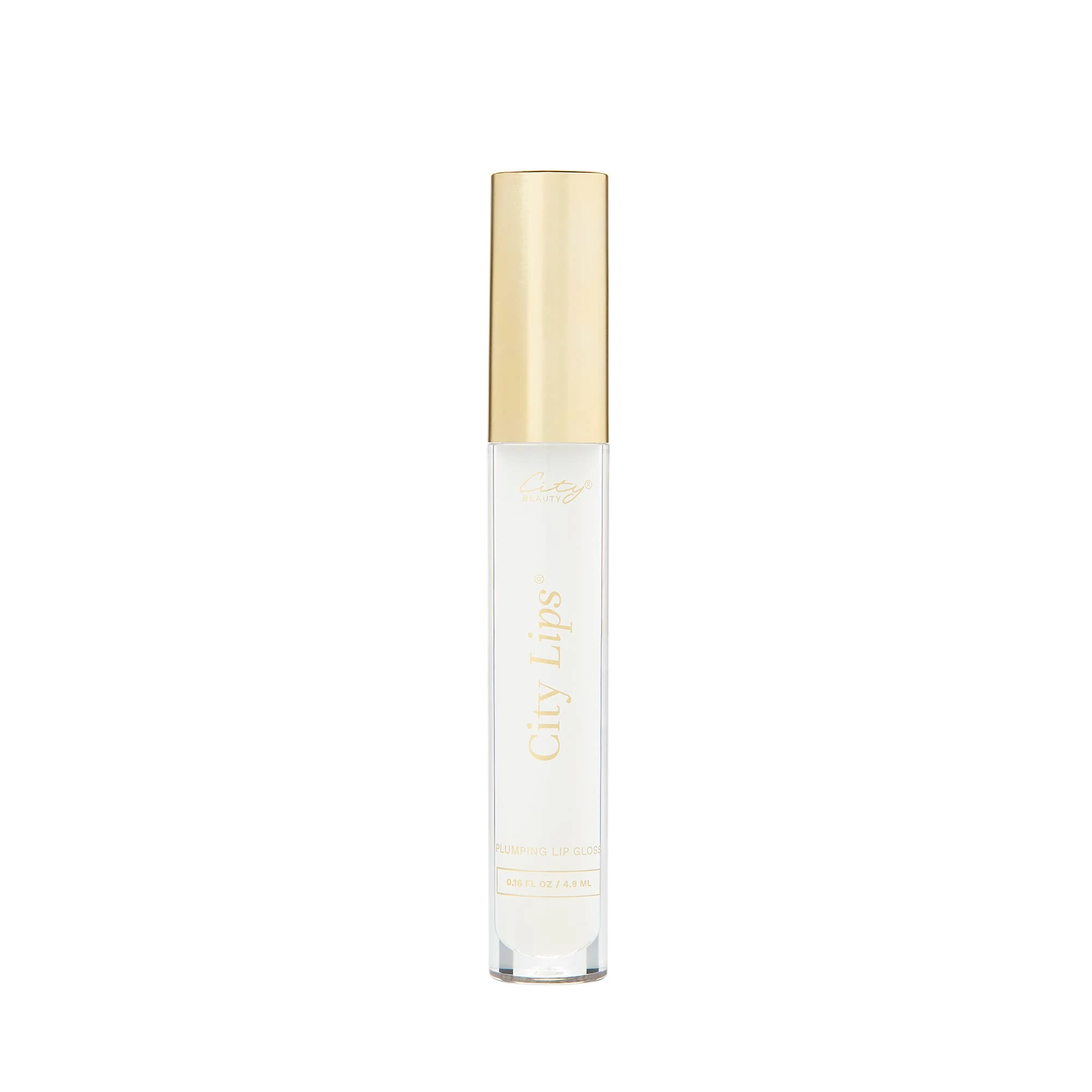 City Beauty City Lips Clear - Plumping Lip Gloss - Hydrate & Volumize - High Shine Lip Plumper - Hyaluronic Acid & Peptides Visibly Smooth Lip Wrinkles - Cruelty-Free