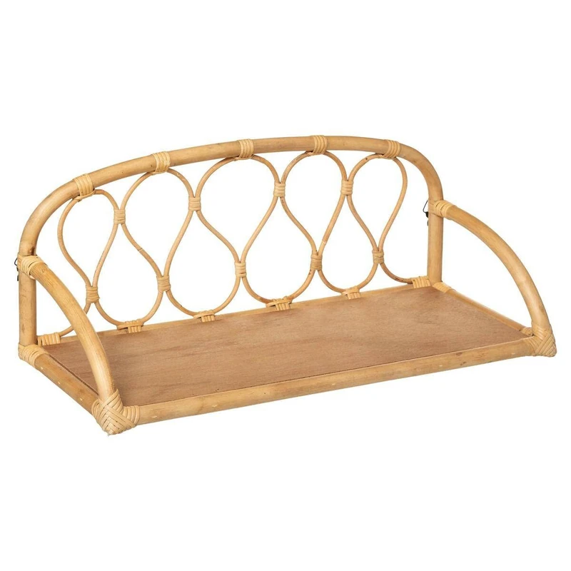 Atmosphera Retro Children's Wall Shelf Rattan 57 x 24 cm
