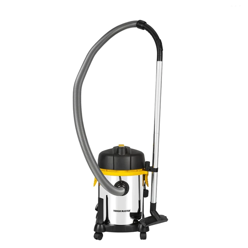 TOUGH MASTER Wet & Dry Industrial Vacuum Cleaner – Heavy Duty Hard Floor & Flat Carpet Hoover with Strong Suction – Ideal for Workshops, Garages & Warehouses