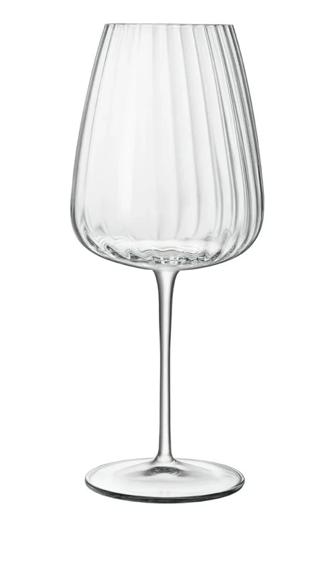 Luigi Bormioli Optica Red Wine Glasses 4 Set x 700ml Large Wine Glasses, Crystal Glassware, Dishwasher Safe