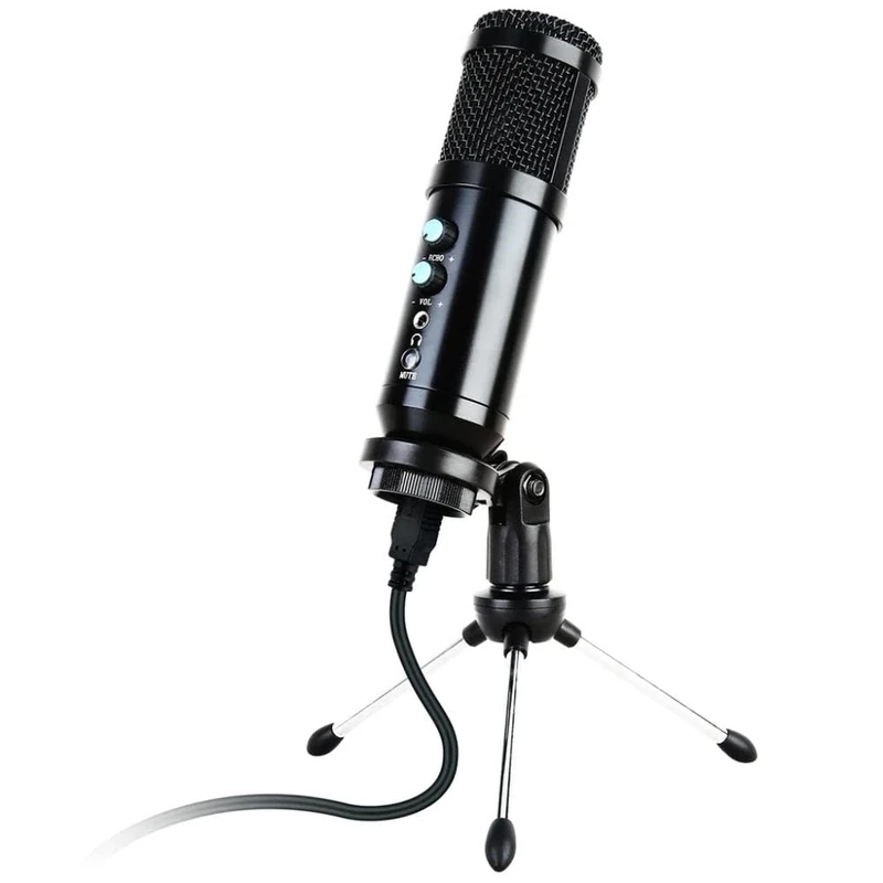 Kinsman Plug and Play USB microphone with USB port - Image 1