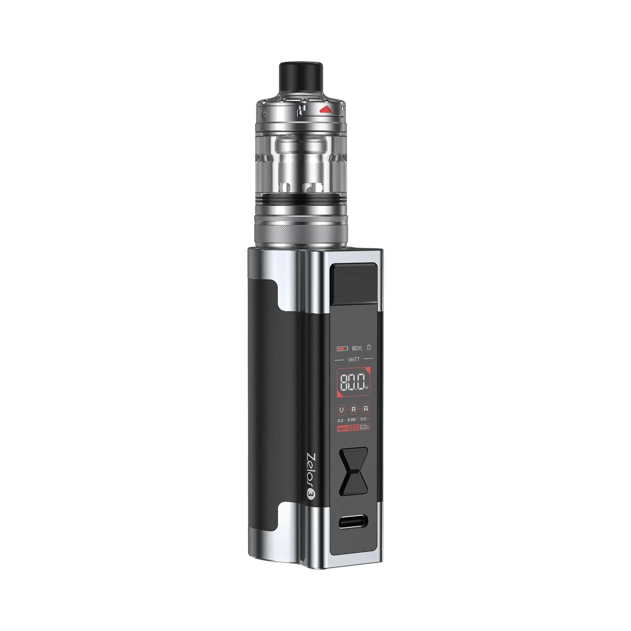 Aspire Zelos 3 Vaping Kit, Powerful Performance, Sleek Design, Long Lasting Battery, Advanced Features, 2mL Capacity, E Cigarette, E Cig, Aspire Vaping, Starter Kit, No Nicotine (Black)