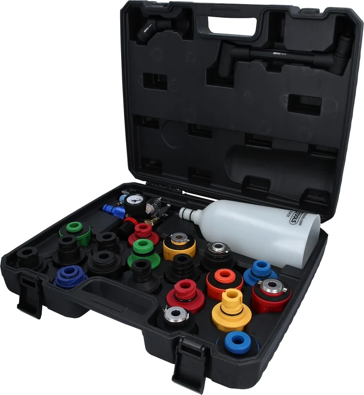 KS Tools Master 150.9130 Oil Filler Funnel Set with Rotating Angled Arm 24-Piece