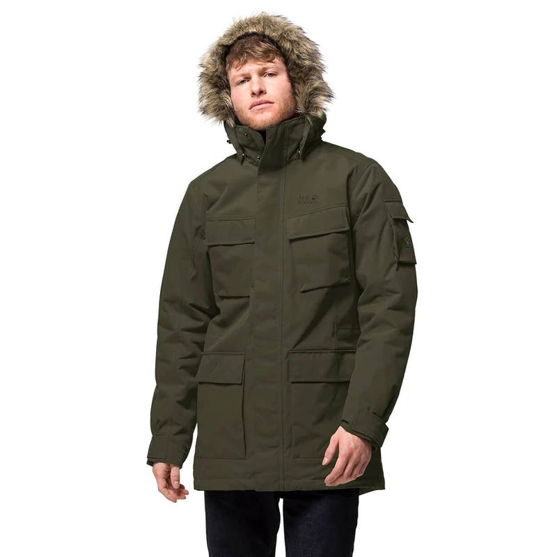 Jack Wolfskin Men's Jack Wolfskin Glacier Canyon Parka Winter Parka Waterproof Windproof Breathable Parka