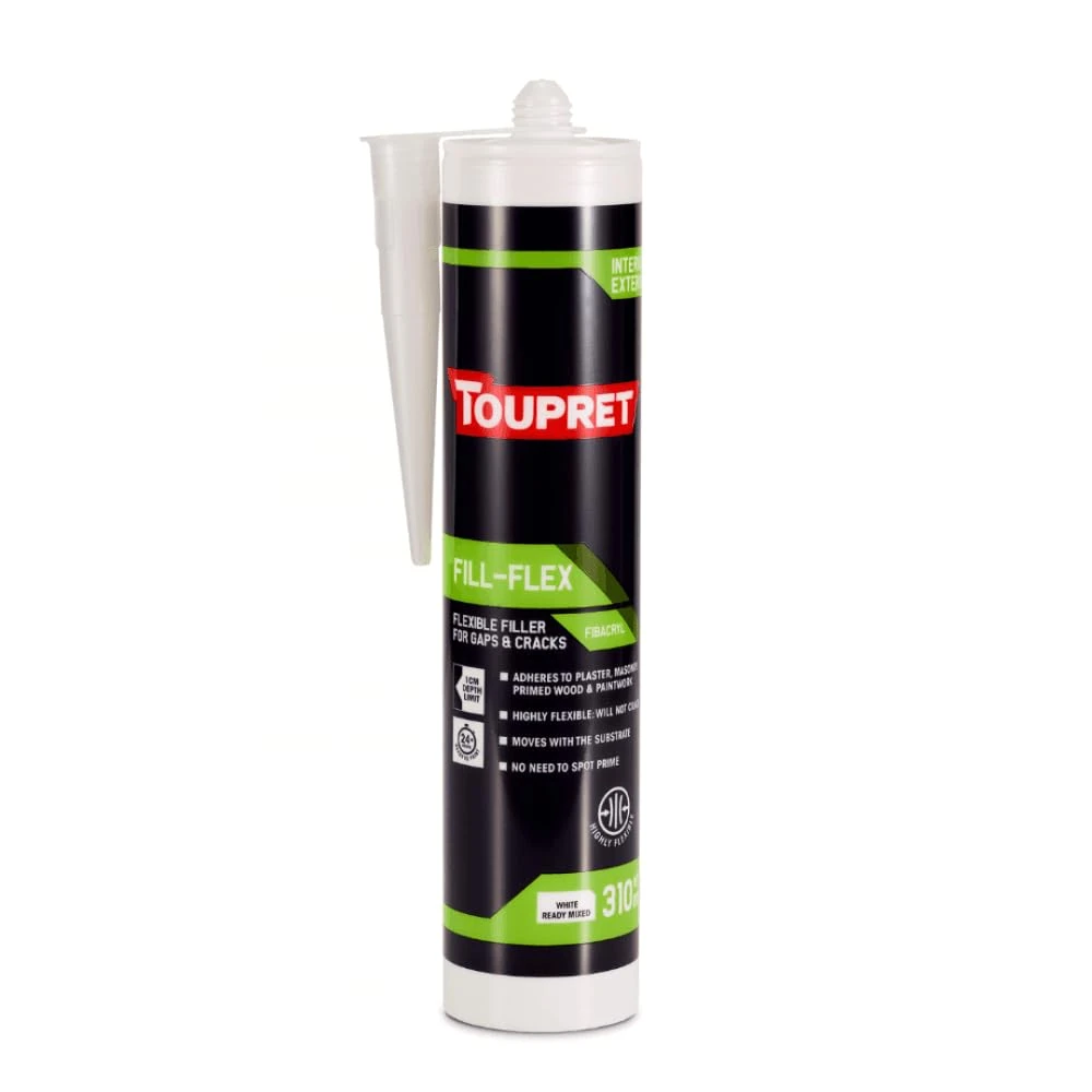 310ml Toupret Fill-Flex Flexible Filler for Gaps and Cracks Fibacryl
