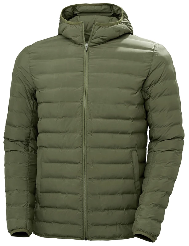 Helly Hansen Men's Mono Material Hooded Insulator Jacket, Terrain Green, M