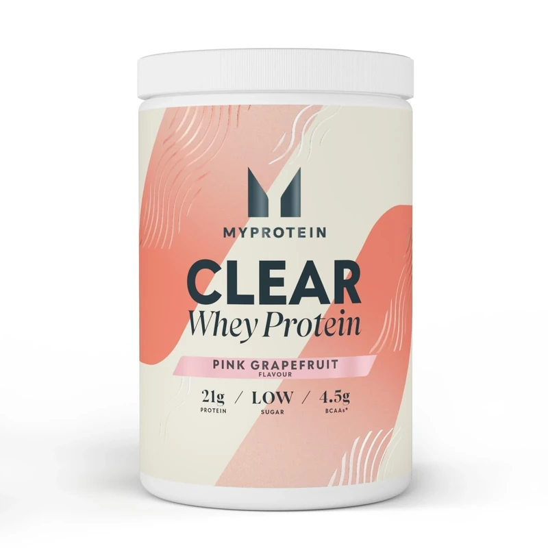 Myprotein Clear Whey Isolate Protein Powder - Pink Grapefruit - 500g - 20 Servings - Cool and Refreshing Whey Protein Shake Alternative - 20g Protein and 4g BCAA per Serving