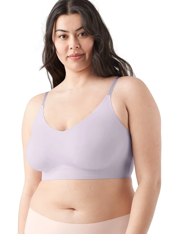 True & Co Women's True Body Lift Triangle Adjustable Strap Bra, Lilac Mist, L (36C/D/38A/B)