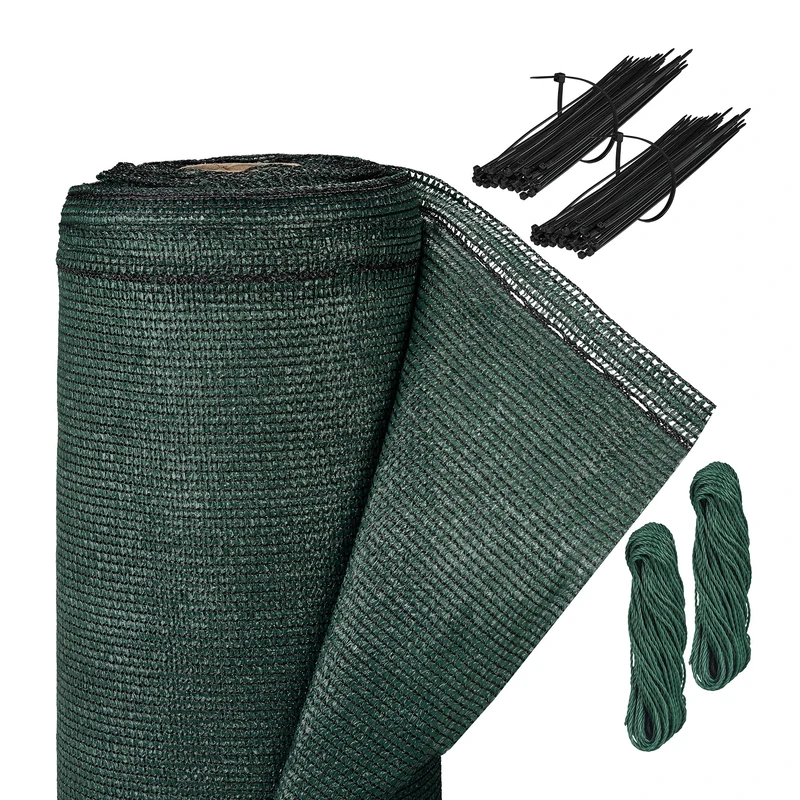 Relaxdays Garden, Privacy Fence screening, Balcony Cover, Patio, windscreen, HDPE, 1.8 x 25 metres, Dark Green, 180 x 2500 x 0.1 cm