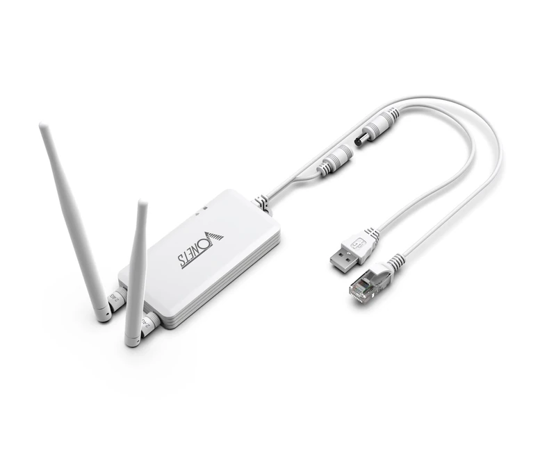 Vonets VAP11S Mini WiFi Bridge/Repeater/Router - 2.4GHz Industrial with 2 RJ45 Ethernet Ports and 2 External Antennas, Perfect for Electronic Scale, PLC, DVR