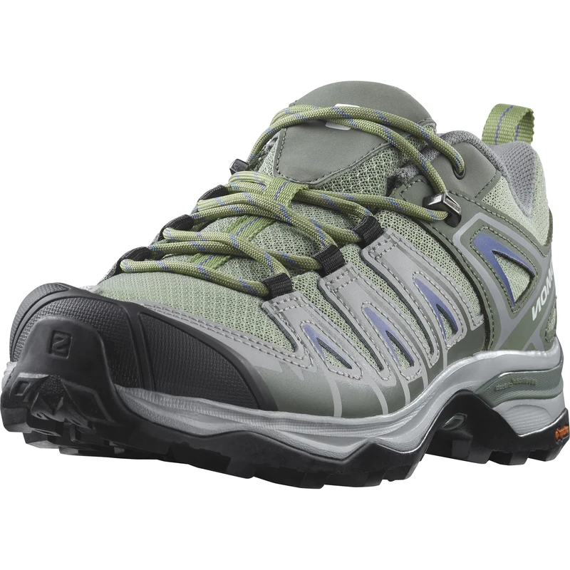 SALOMON Women's X Ultra Pioneer Aero Climbing Shoe, Oil Green/Castor Gray/Amparo Blue, 6.5 UK