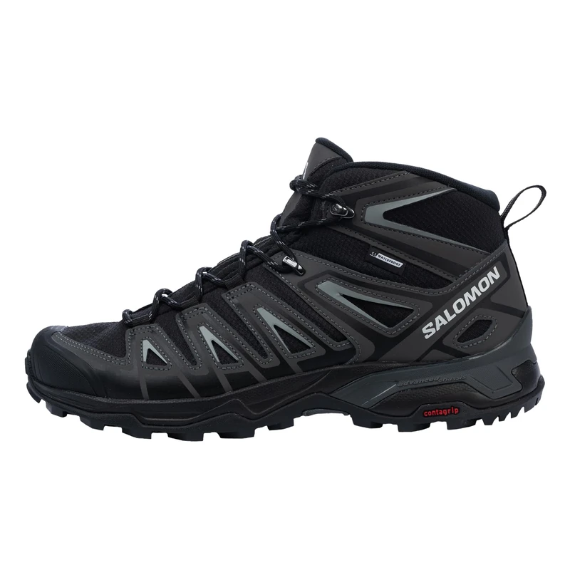 Salomon Men's X Ultra Pioneer Mid Climasalomon Waterproof Climbing Shoe,Black/Magnet/Monument,9 UK