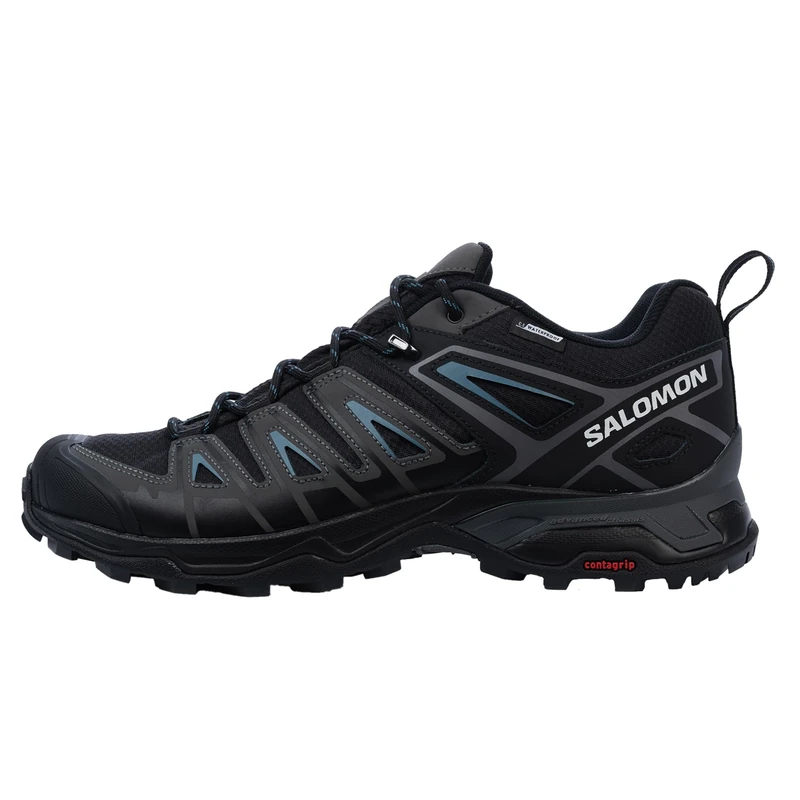 Salomon Men's X Ultra Pioneer Climasalomon Waterproof Climbing Shoe, Black/Magnet/Blue Steel, 7 UK