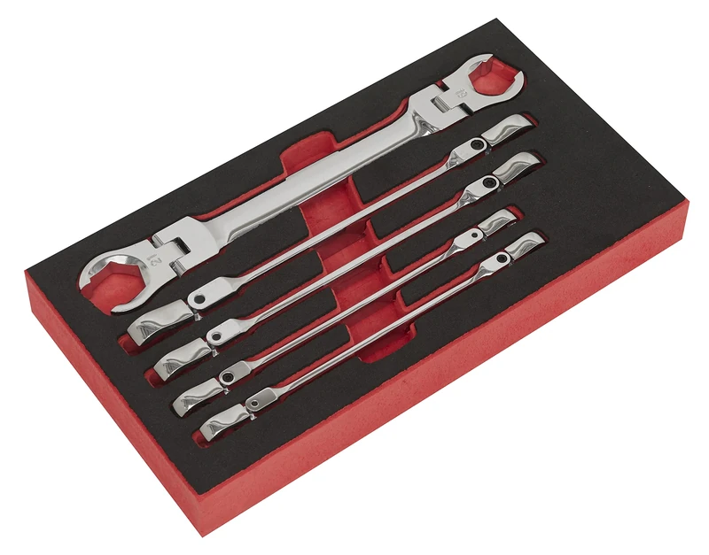 Sealey AK2652 5pc Flexi-Head Flare Nut Spanner Set