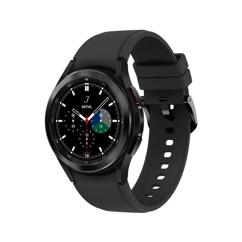Samsung Galaxy Watch4 Classic Smart Watch, Rotating Bezel, Health Monitoring, Fitness Tracker, Bluetooth, 42mm, Black (UK Version)