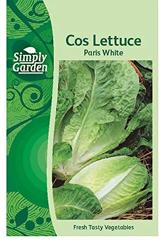 Simply Garden Cos Lettuce Paris White Vegetable Seeds Grow Your Own Garden