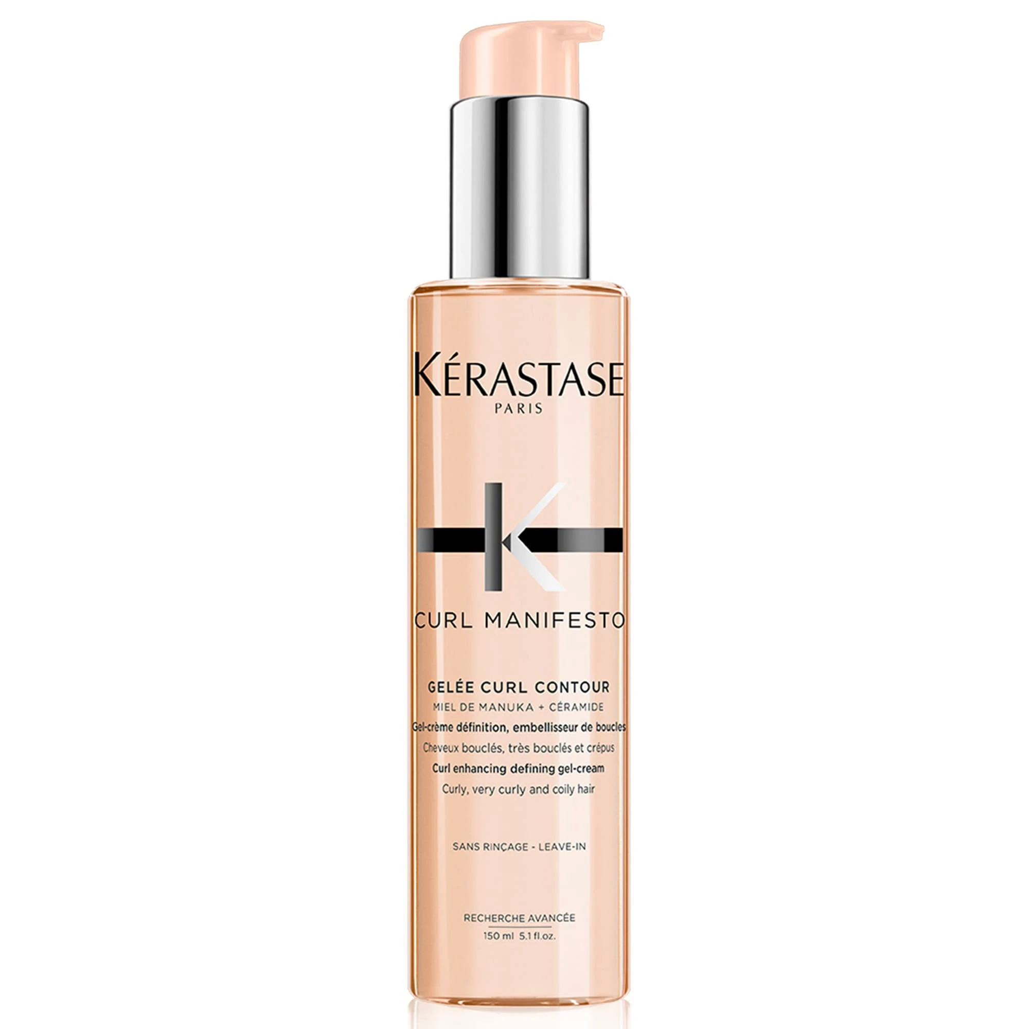 Kérastase Curl Manifesto, Medium Hold Gel Cream Mousse, Definition & Bounce, For Curly Hair, With Manuka Honey & Ceramide, Gelée Curl Contour, 150ml