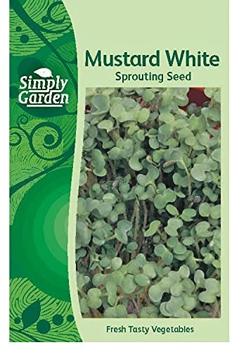 Simply Garden Mustard White Sprouting Fresh Vegetable Seeds Grow Your Own Garden