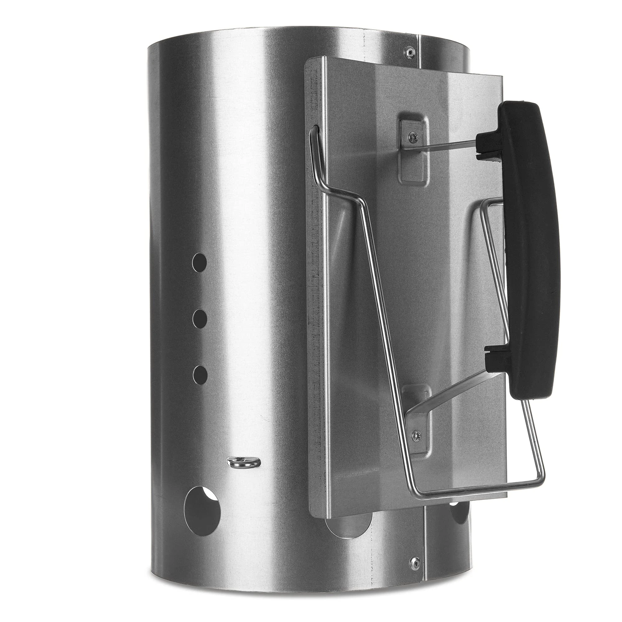 LIVIVO Deluxe Charcoal Chimney Starter with Safety Handle – Heavy Duty BBQ Lighting Kit for Barbecue, Fire Pit & Camping – Galvanised Steel, Quick Start, No Lighter Fluid Needed