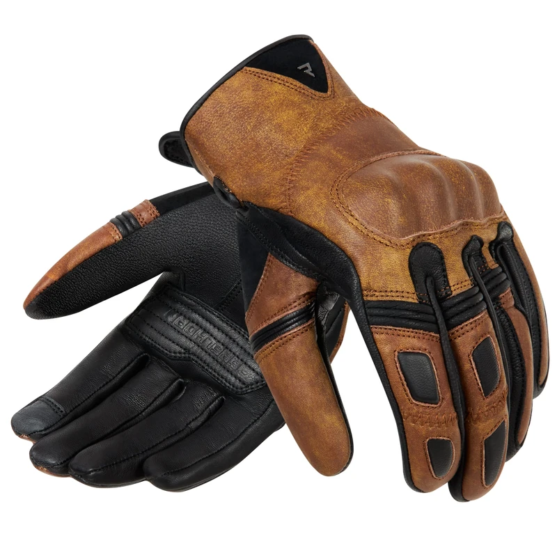 REBELHORN Thug II Lady Motorcycle Leather Gloves for Women SAS-TEC Panels Breathable Lining Touchscreen Friendly Pads Hard Cover Wrist Bone CE Certified - Image 1