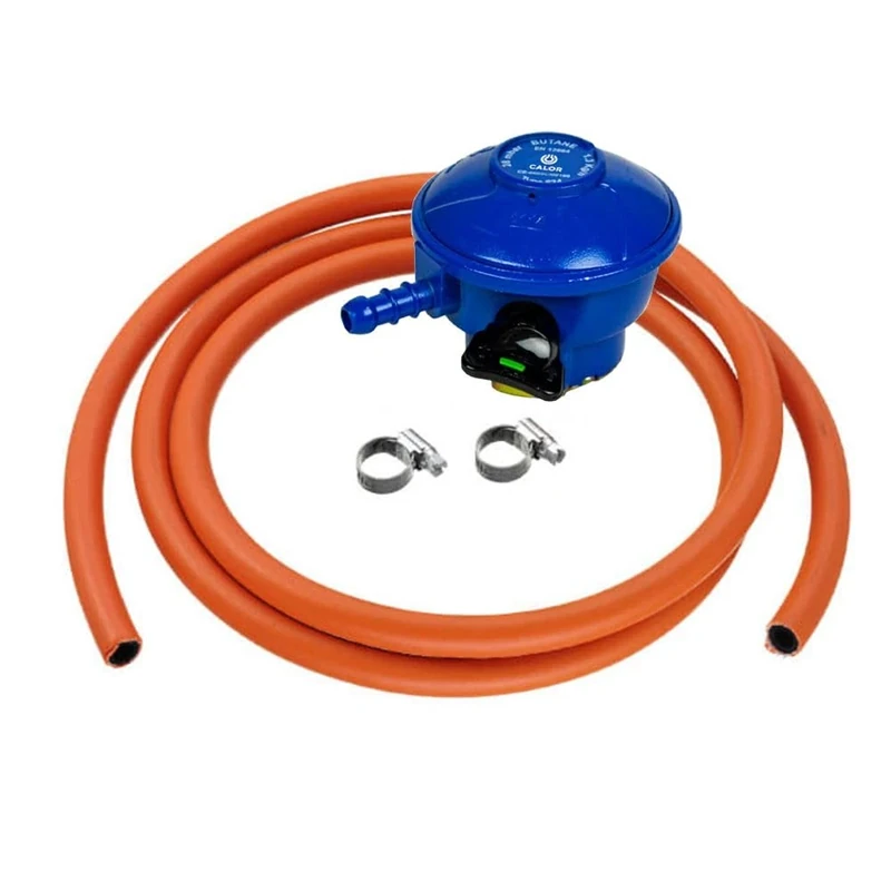 Calor GAS Brand Butane 21Mm Gas Regulator 2Mt Hose & 2 Clips