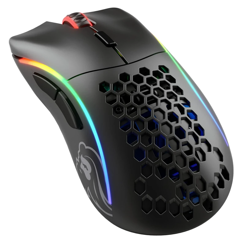 GLORIOUS Gaming Model D Wireless Gaming Mouse - 69g Superlight, Lag Free 2.4Ghz Wireless, Up To 71 Hour Battery, RGB, BAMF Sensor, Ergonomic, 6 Buttons - Black