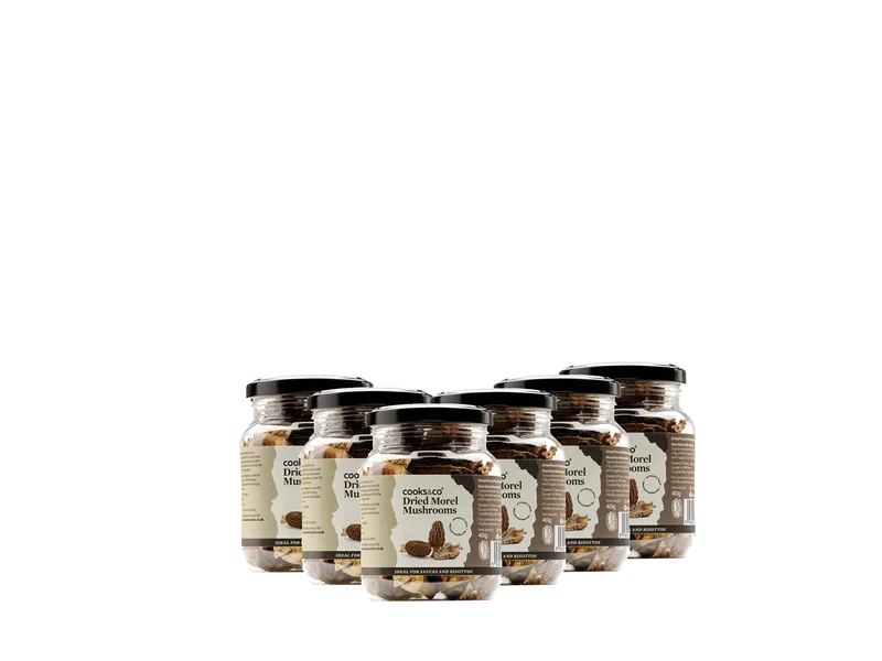 Cooks & Co Dried Morels Mushrooms 30g (Pack of 6)