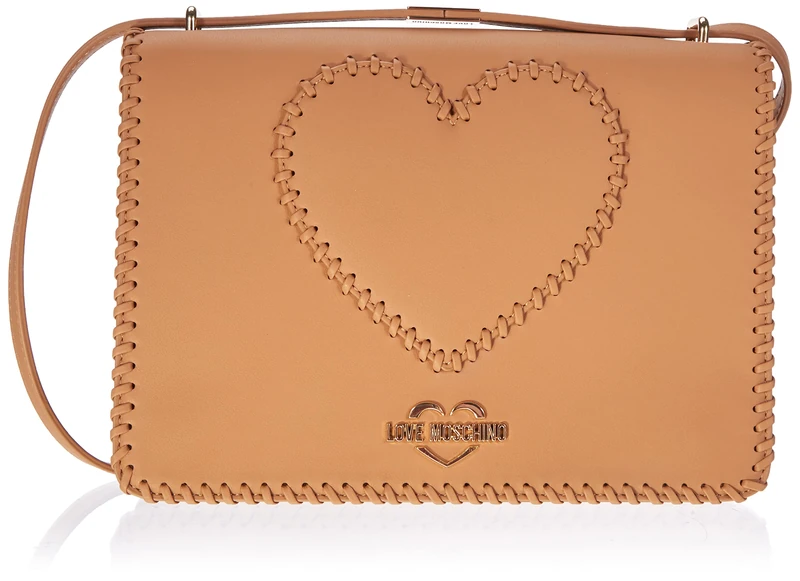 Love Moschino Women's BORSA A SPALLA Shoulder Bag, Cuoio, 18x26x10