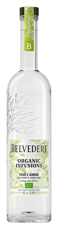 Belvedere Organic Infusions Pear & Ginger, 70cl