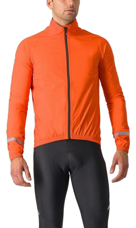 CASTELLI 4521500-034 EMERGENCY 2 RAIN JACKET Jacket Men's BRILLIANT ORANGE Size XXL - Image 1