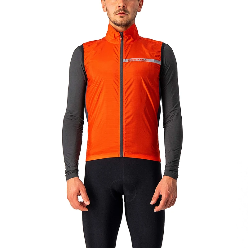 CASTELLI 4521512-656 SQUADRA ST. VEST Sports vest Men's Fiery Red/Dark Gray S
