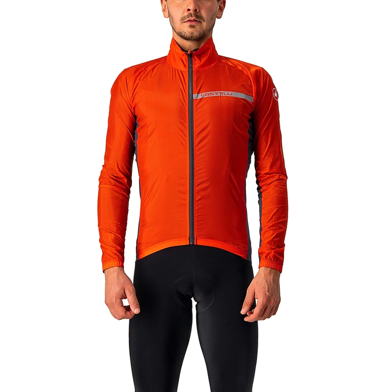 CASTELLI 4521511-656 SQUADRA STRETCH JKT Jacket Men's Fiery Red/Dark Gray S