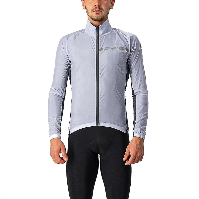 Castelli Mens Squadra Stretch Jacket, Silver Grey/dark Grey, M EU