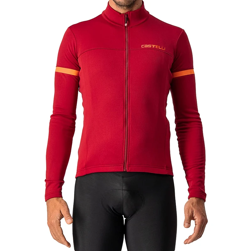 CASTELLI 4521513-622 Fondo 2 Jersey FZ Sweatshirt Men's Pro red/Orange Reflex XS