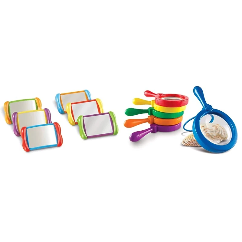 Learning Resources All About Me - 2-in-1 Mirrors, set of 6 Jumbo Magnifiers (Set of 6)