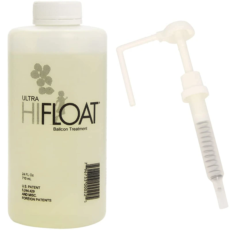 Hi-Float 80229 Karaloon_Z10024, clear, 24 oz & amscan CN990489 Karaloon_Z10025 Hi Float Balloon Pump-1 Pc, Multi Colour