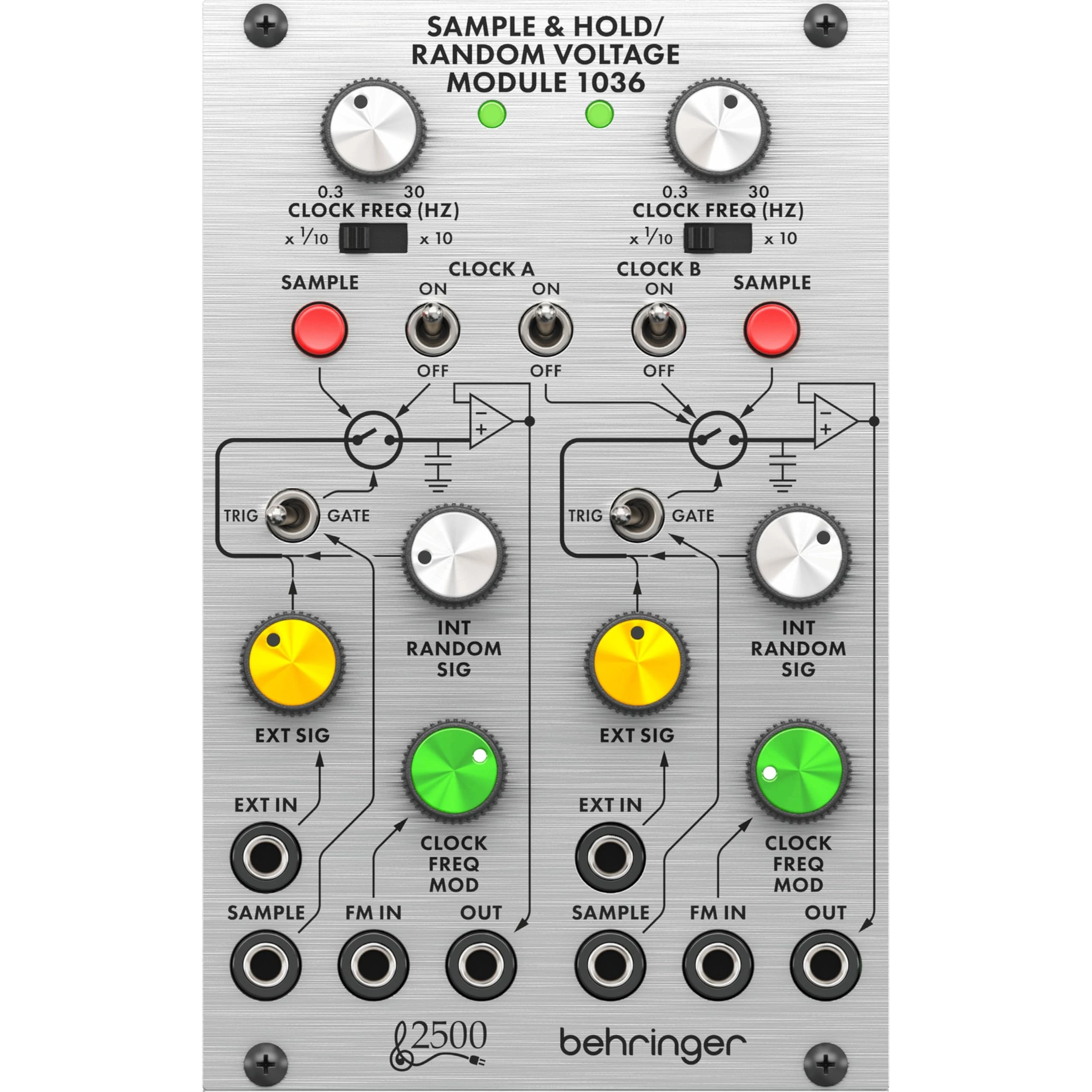Behringer Eurorack SAMPLE & HOLD/RANDOM VOLTAGE MODULE 1036