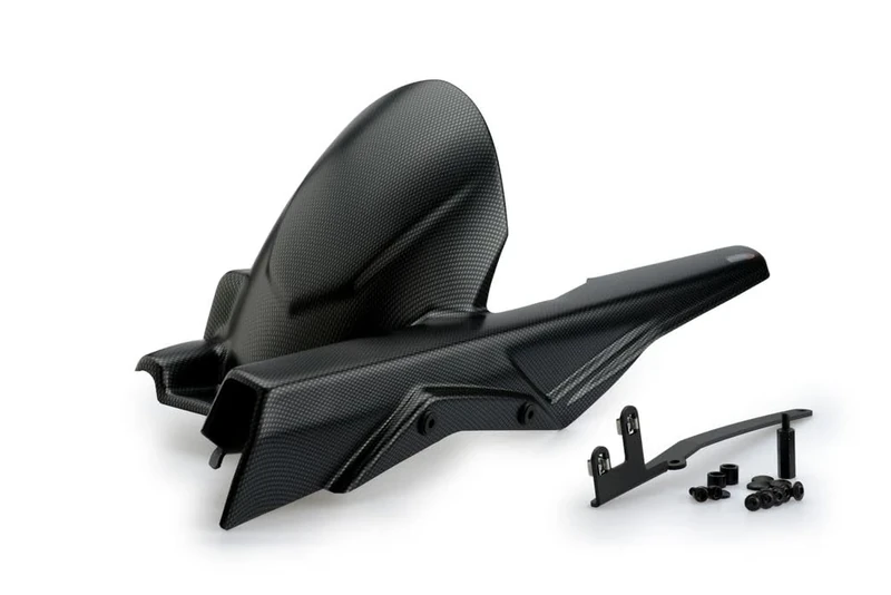 Puig 20379C Rear Mudguard, Imitation Carbon