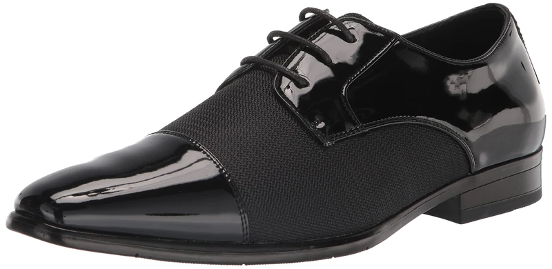Stacy Adams Men's Pharaoh Cap Toe Oxford, Black, 8.5 UK