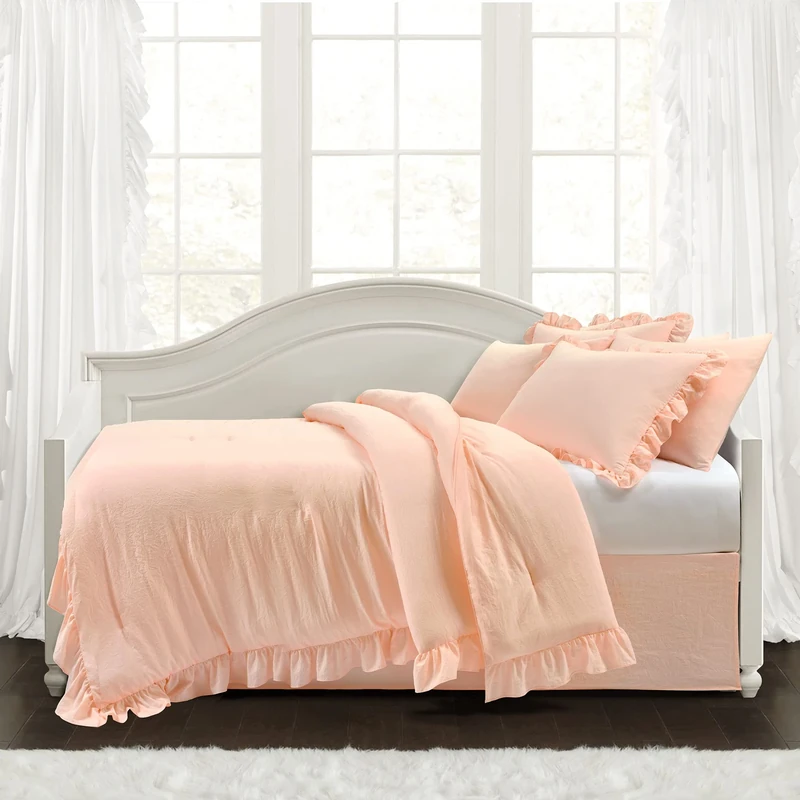 Lush Decor Reyna Daybed Comforter Blush 6Pc Set 68x92