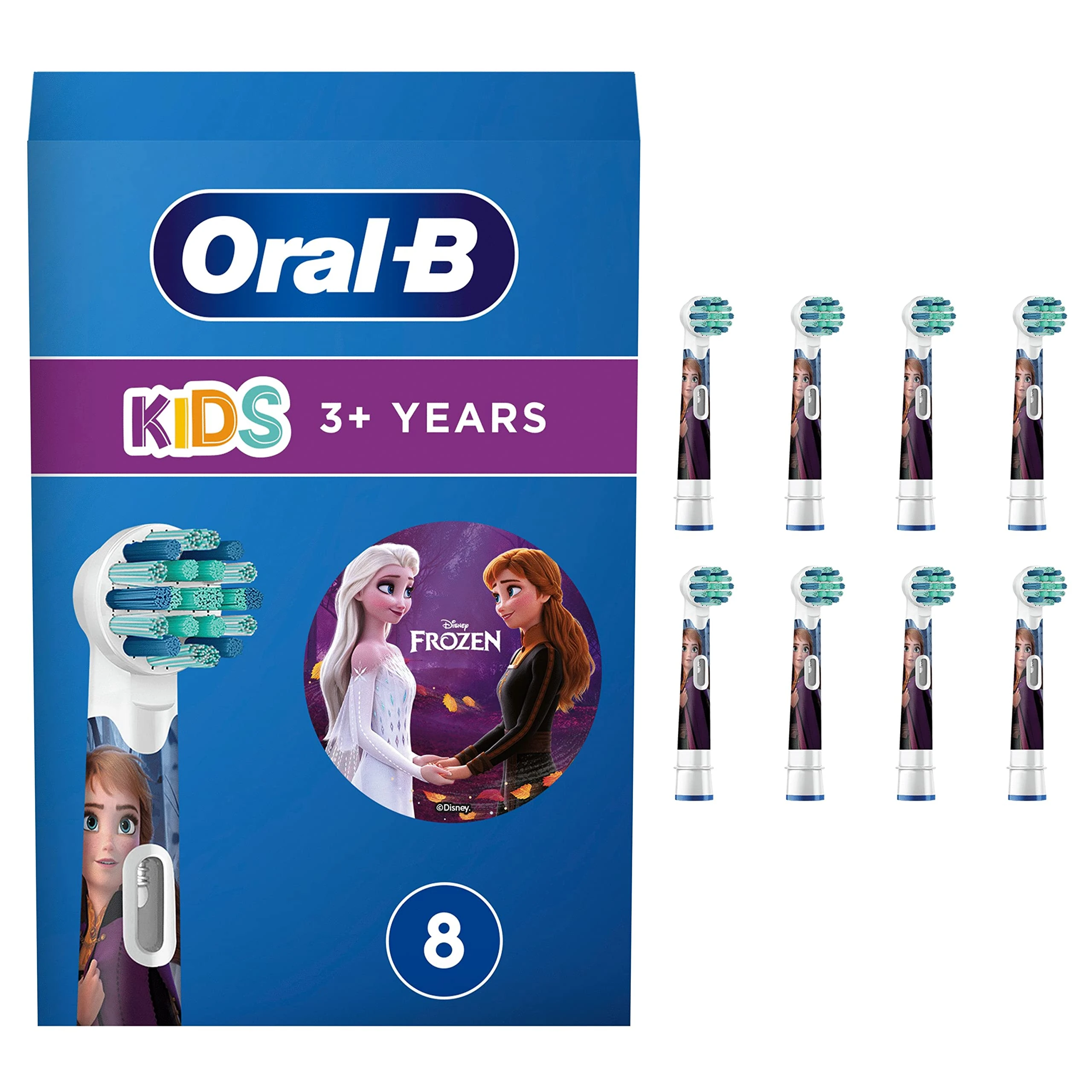 Oral-B Pro Kids Toothbrush Heads Featuring Disney Frozen, Pack of 8 Counts