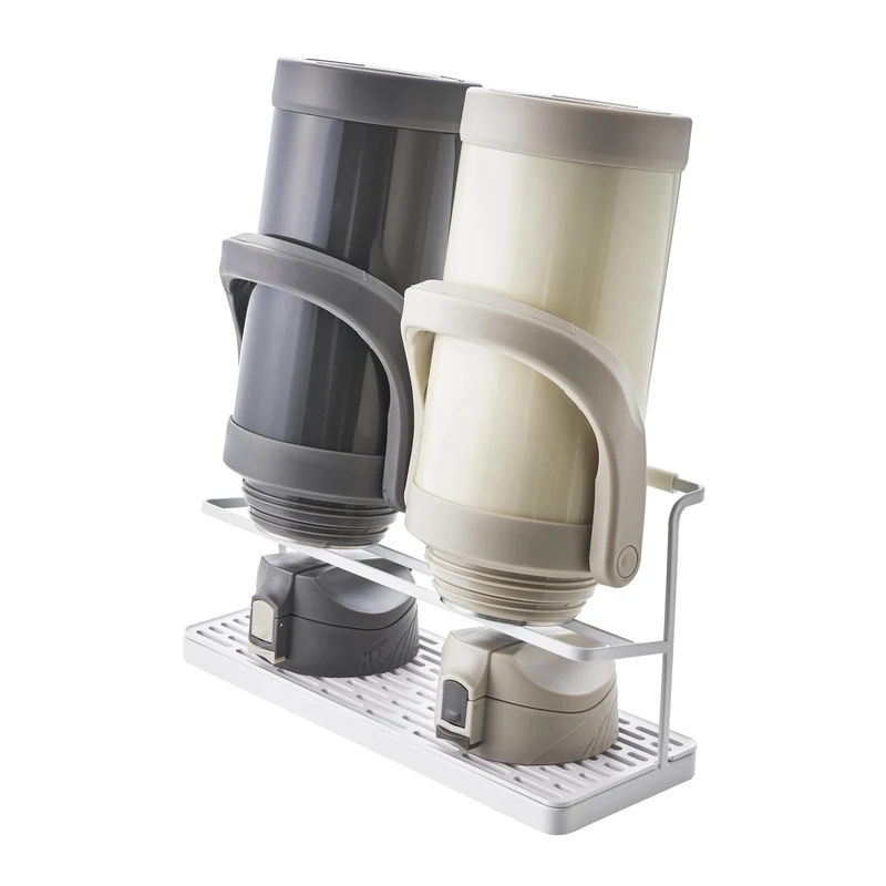 Yamazaki Home | Steel | Kitchen Organizer, Stainless Steel Plastic, White, One Size - Image 1