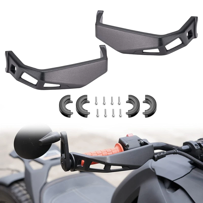 A & UTV PRO Aluminum Handlebars Handguards Protector Compatible with Can Am Ryker,Replace OEM # 219400998,Black,2PCS