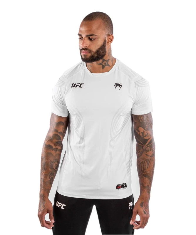 Venum Men's UFC Authentic Fight Night Walkout Jersey Shirt, White, XX-Large - Image 1