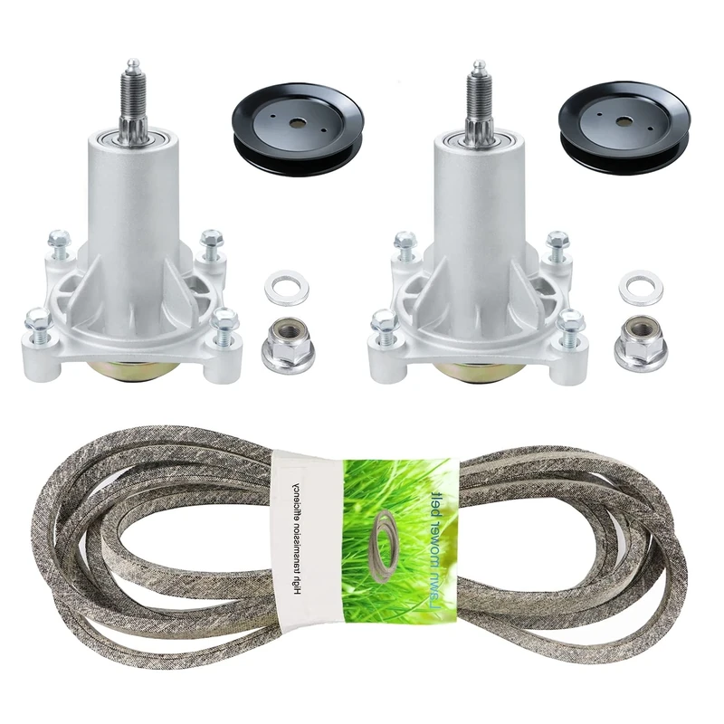 Tengesert Deck Mower Spindle Kit with Belt, Includes 187292,192870 Spindle Assemblies,78-062,709731,705115 Pulleys,7133156, 7-078204, 584453101, 532405143 Belt