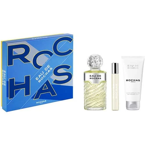 ROCHAS FR12703 Eau De Rochas Set EDT 100 ml + B/l 100 ml + S/g 100 ml for Adults, Made for Everyday use, 100 ml, Size 100